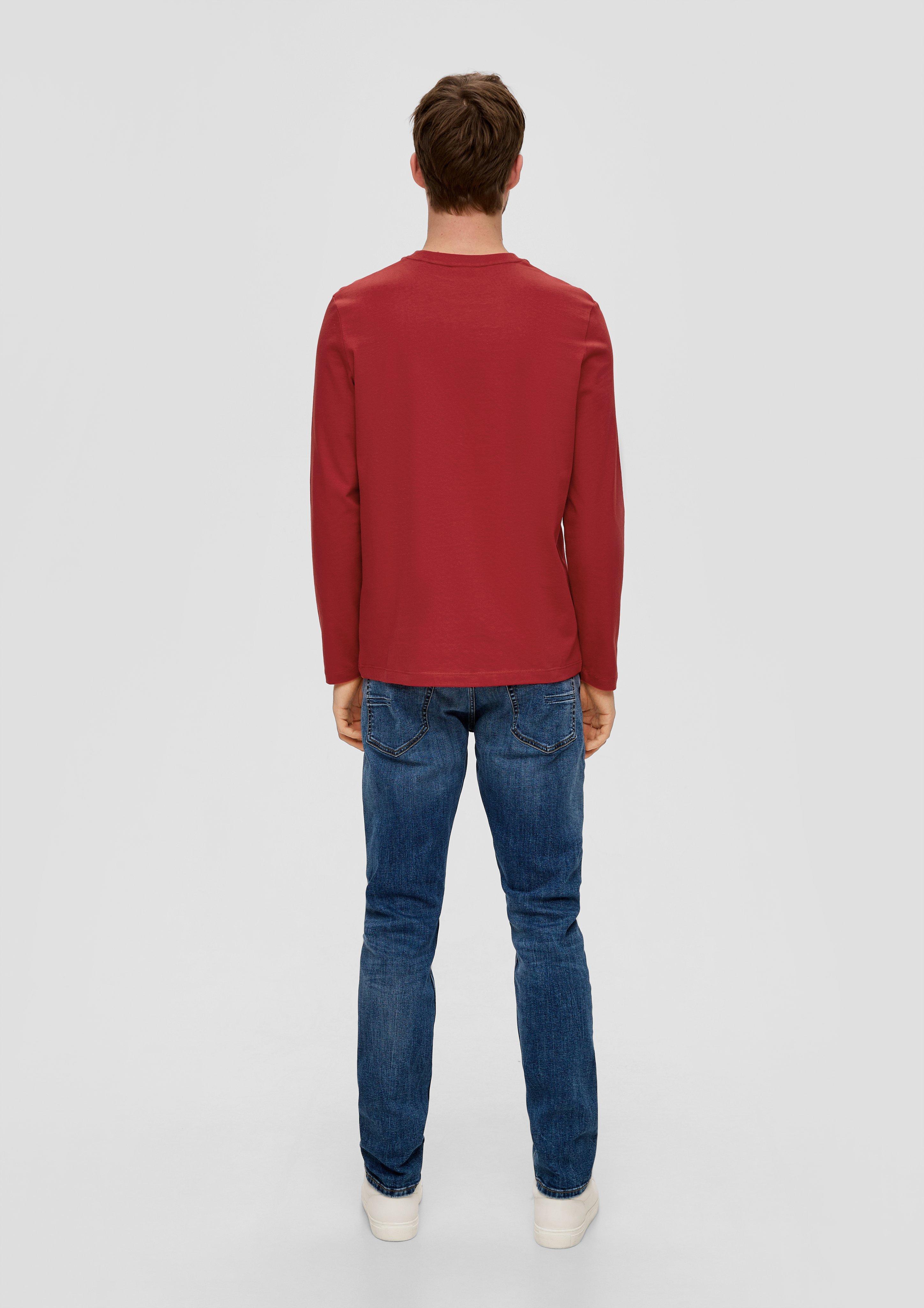 Longsleeve mit gummiertem Label-Print  2138671-31D1