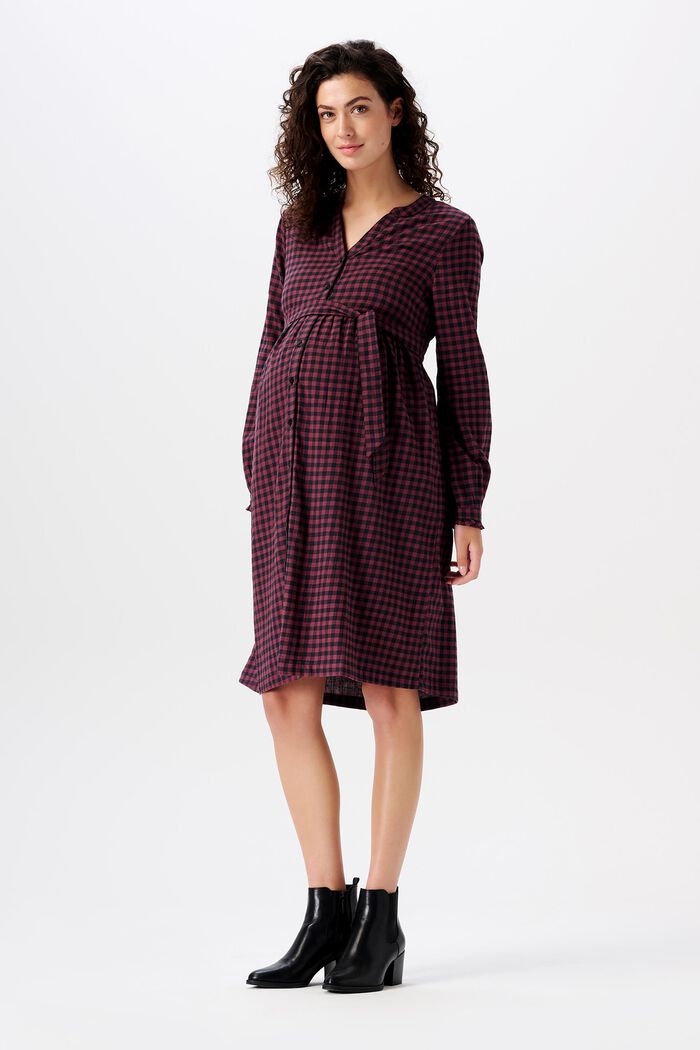 MATERNITY Stillkleid aus kariertem Flanell
