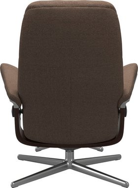 Stressless® Relaxsessel Consul, mit Cross Base, Größe S, M & L, Holzakzent Braun