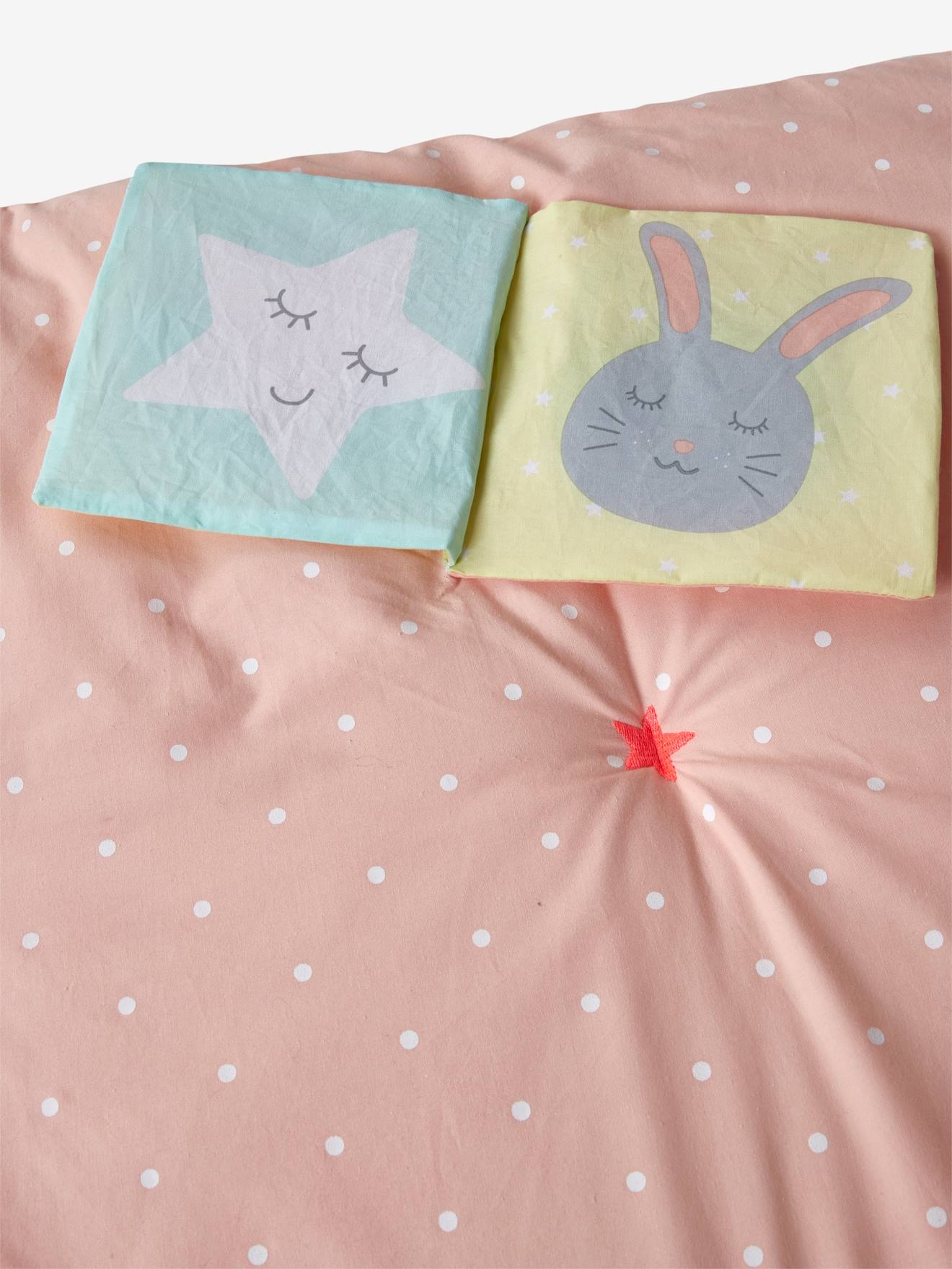 Tapis d'éveil souple Sweet fun rose imprimé