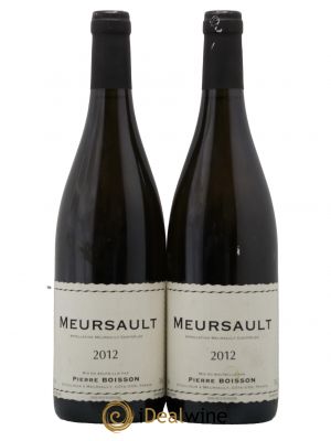 Meursault Pierre Boisson (Domaine)  2012 - Lot de 2 Bouteilles