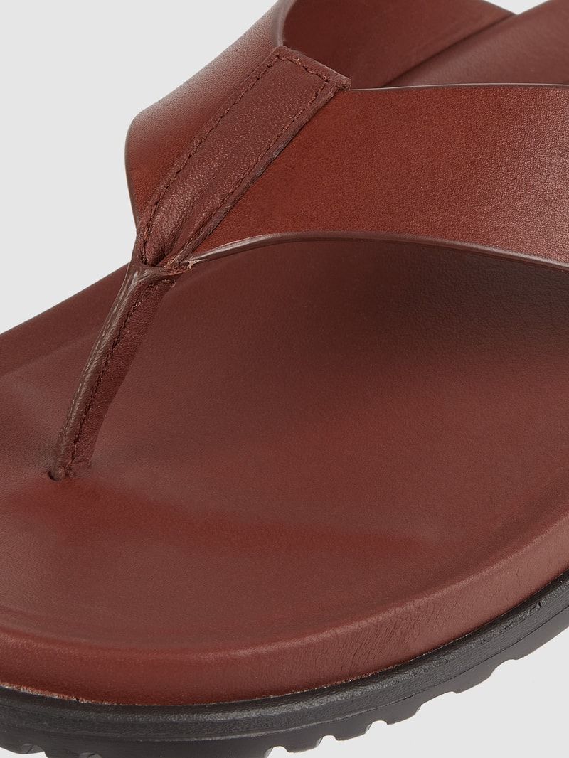 Zehentrenner aus Leder Modell 'Wainscott' in cognac