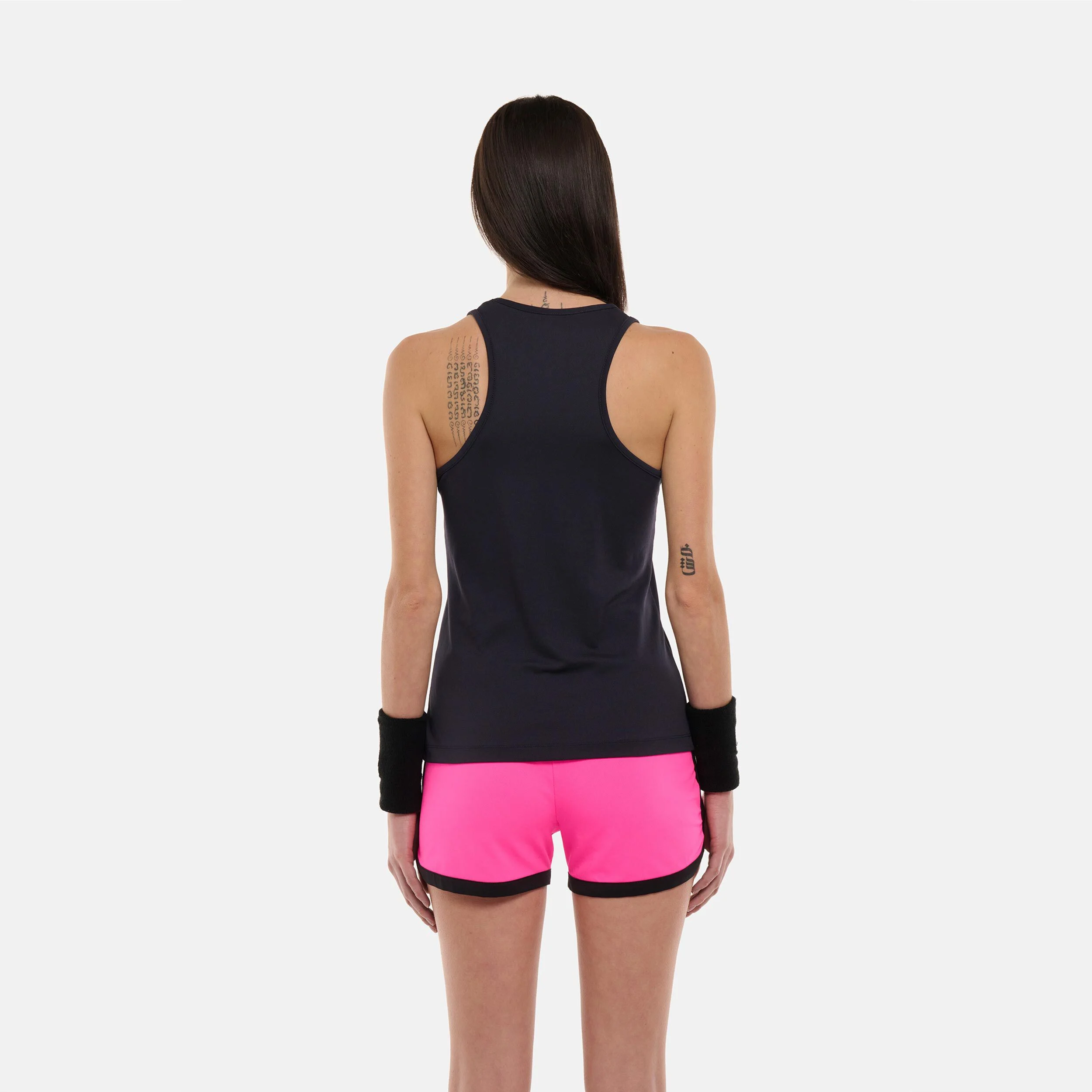 Block Color Tech Tank-Top Damen - Dunkelblau, Berry