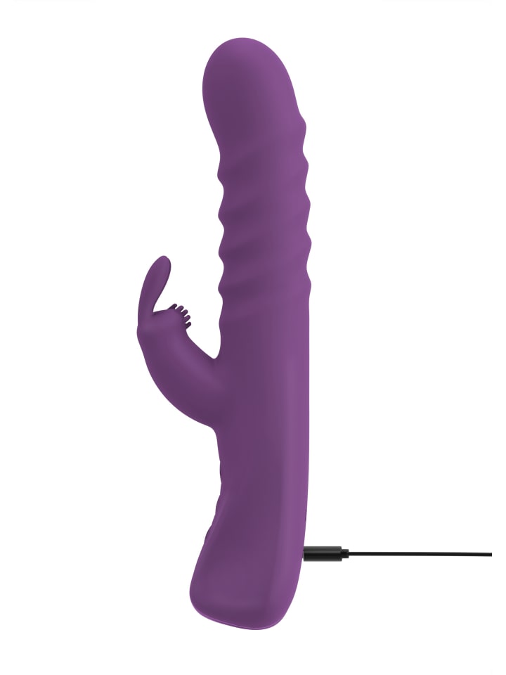 Javida Rabbitvibrator 2 Function Rabbit Vibrator in lila günstig kaufen 24 cm
