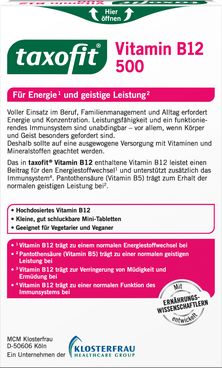 Vitamin B12 500 Mini Tabletten 30 St, 4,7 g