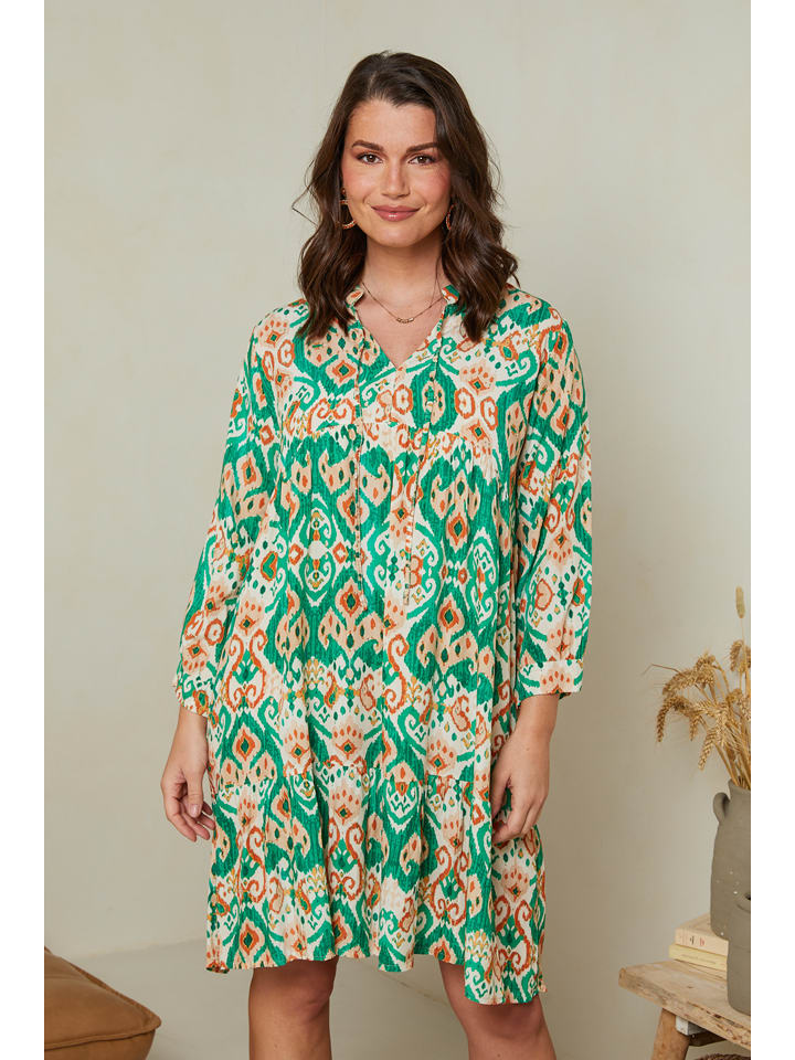Curvy Lady Kleid in Grün günstig kaufen