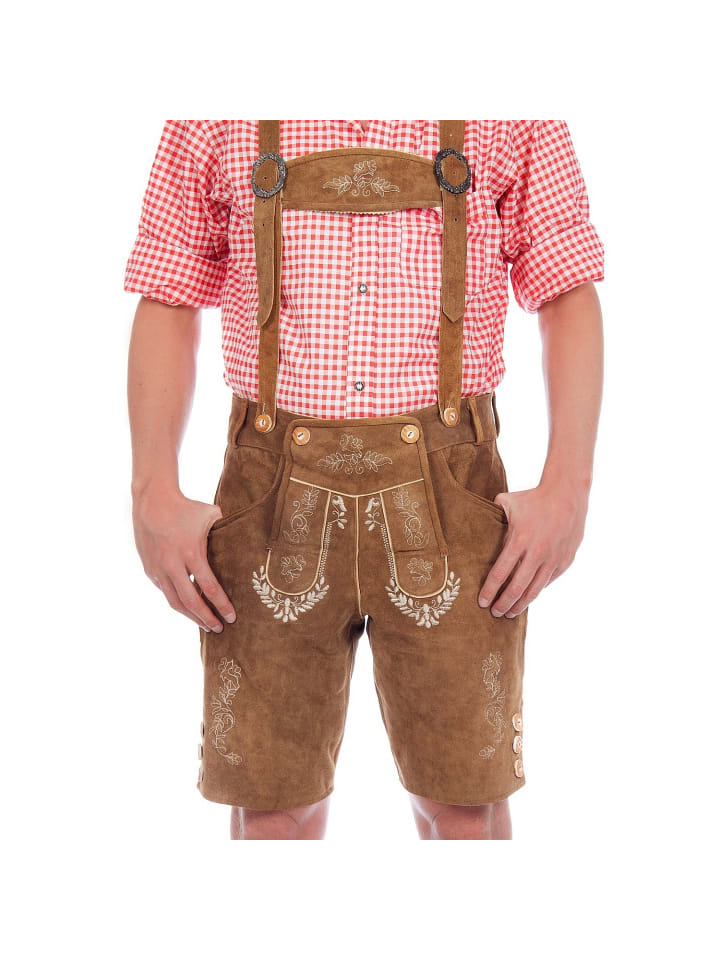 Edelnice Lederhose in hellbraun günstig kaufen