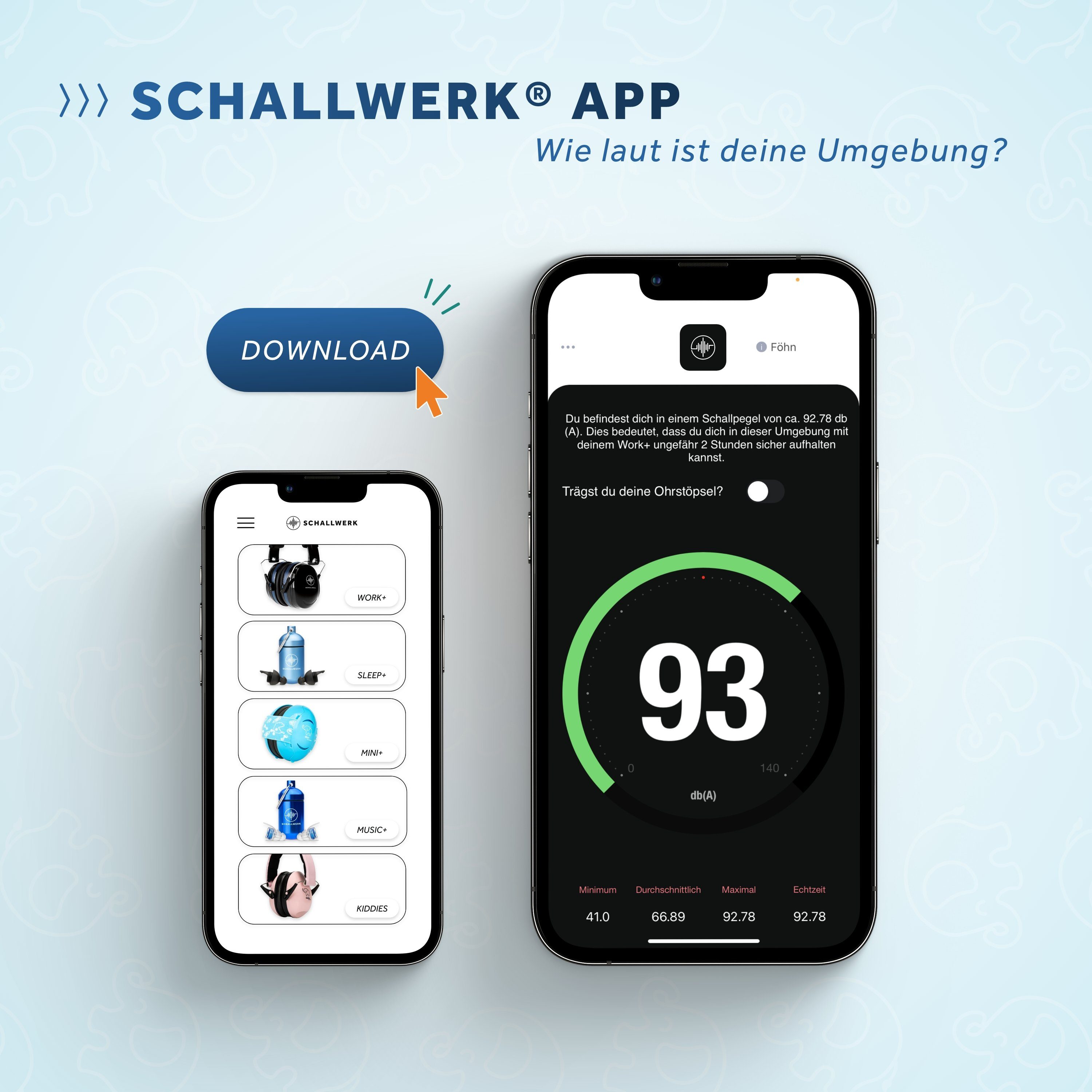 Schallwerk Kapselgehörschutz Schallwerk® Mini+ Gehörschutz für Kinder – Kapselgehörschutz Kleinkind