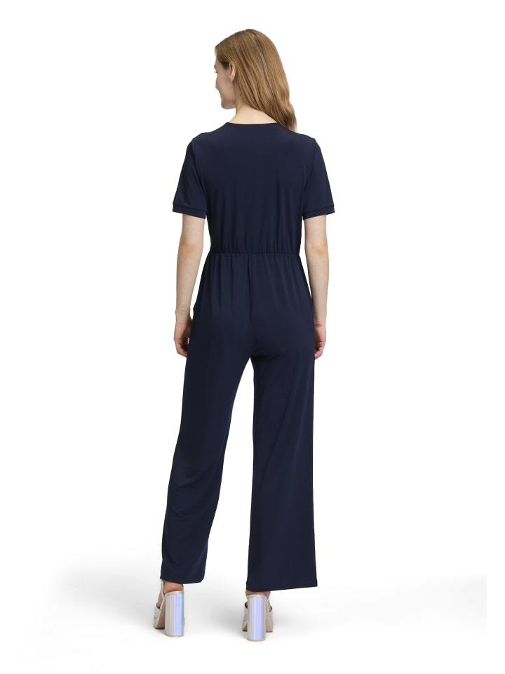 CARTOON Jumpsuit mit Bindegürtel in Dunkelblau günstig kaufen