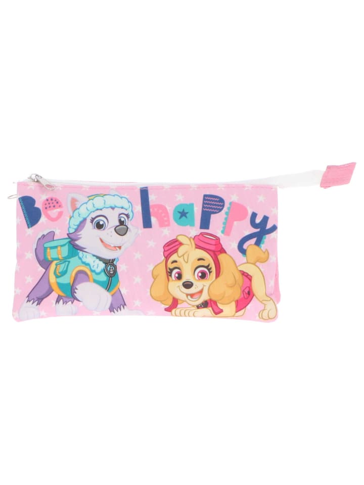 Paw Patrol Federmäppchen „Go Pups Go“ Praktisches Schulaccessoire für Kinder in Rosa günstig kaufen 21 cm