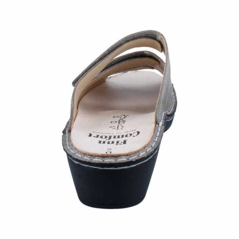 FINN COMFORT Pantoletten silber Canzo