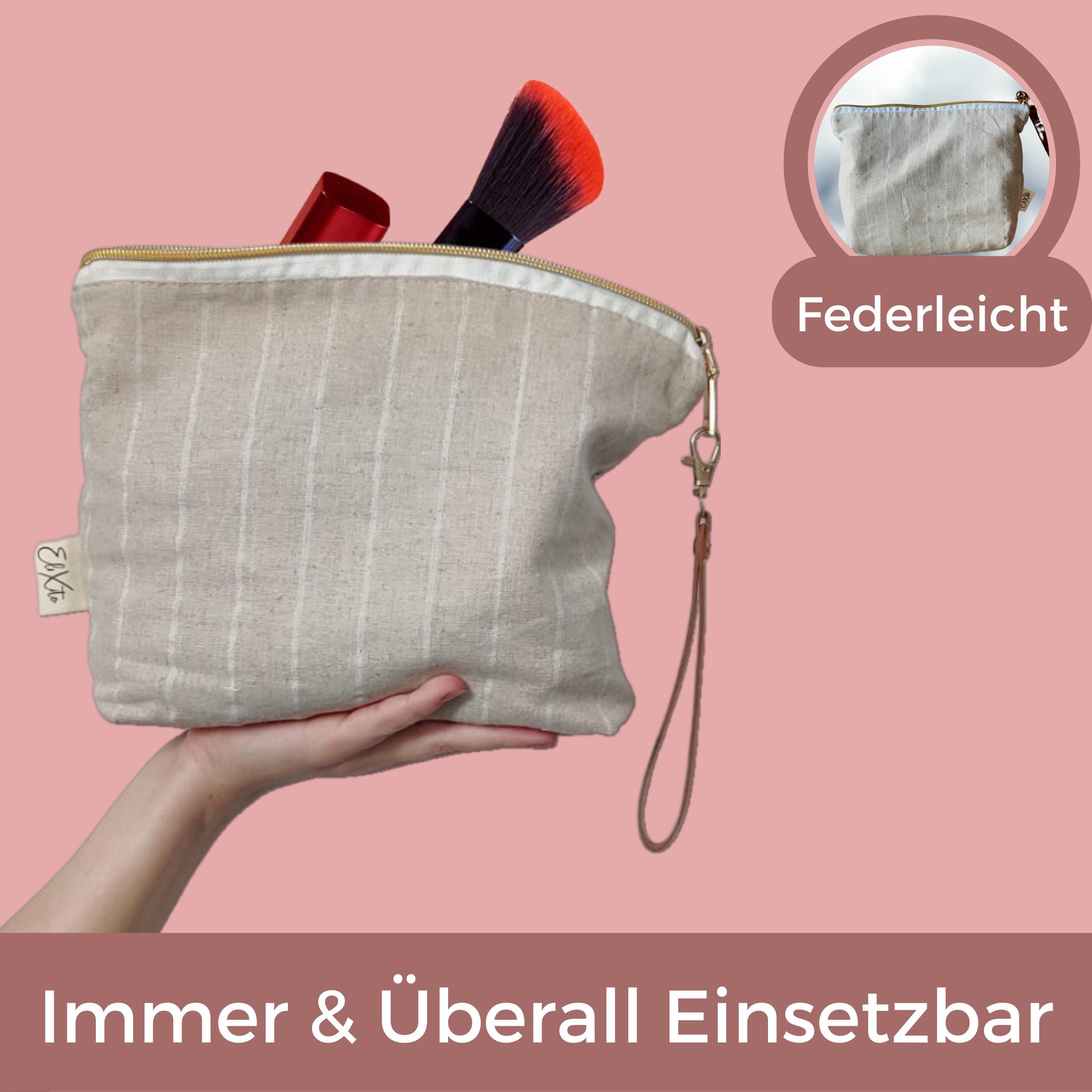 EliXito Kosmetiktasche Damen Klein I Schminktasche I KulturbeuteI Geschenk Weihnachten
