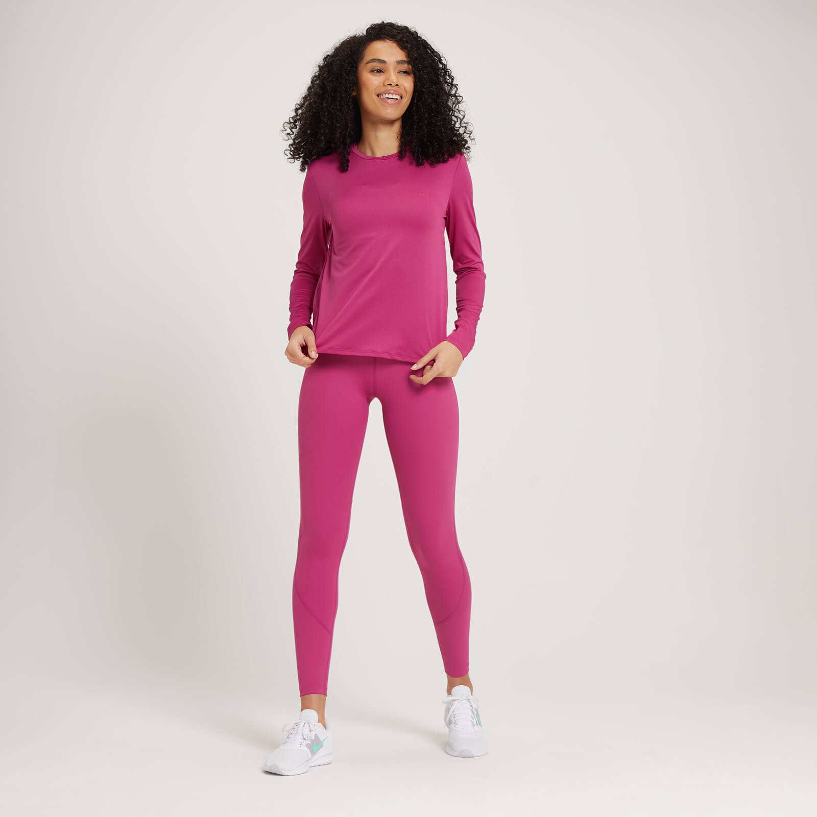 T-shirt à manches longues MP Power Ultra pour femmes – Sangria