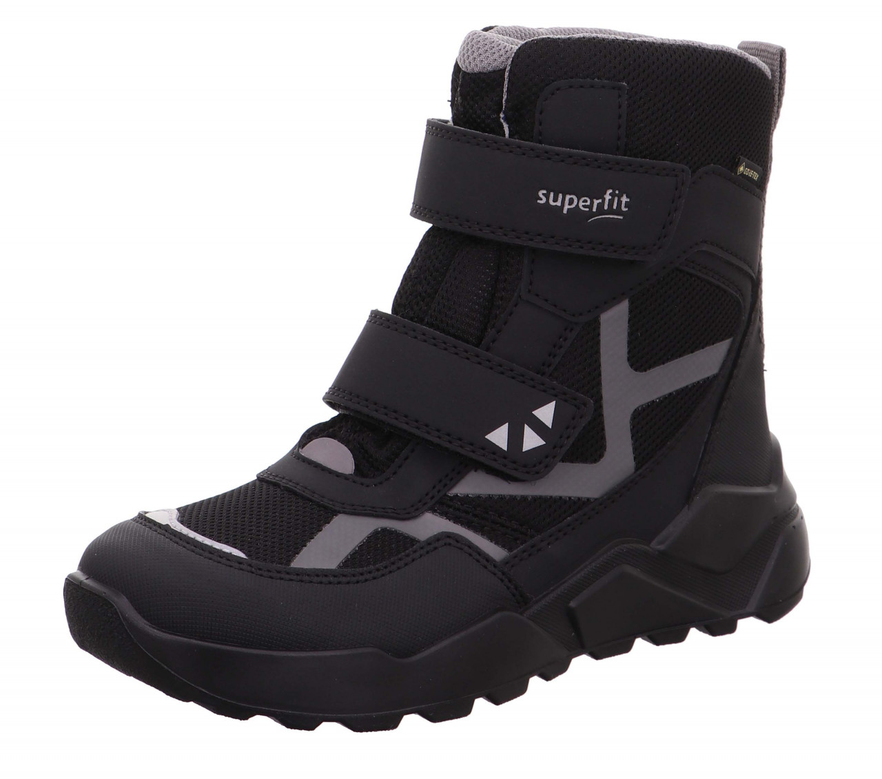 ROCKET - Schwarz/Hellgrau Boots mit Klettverschluss