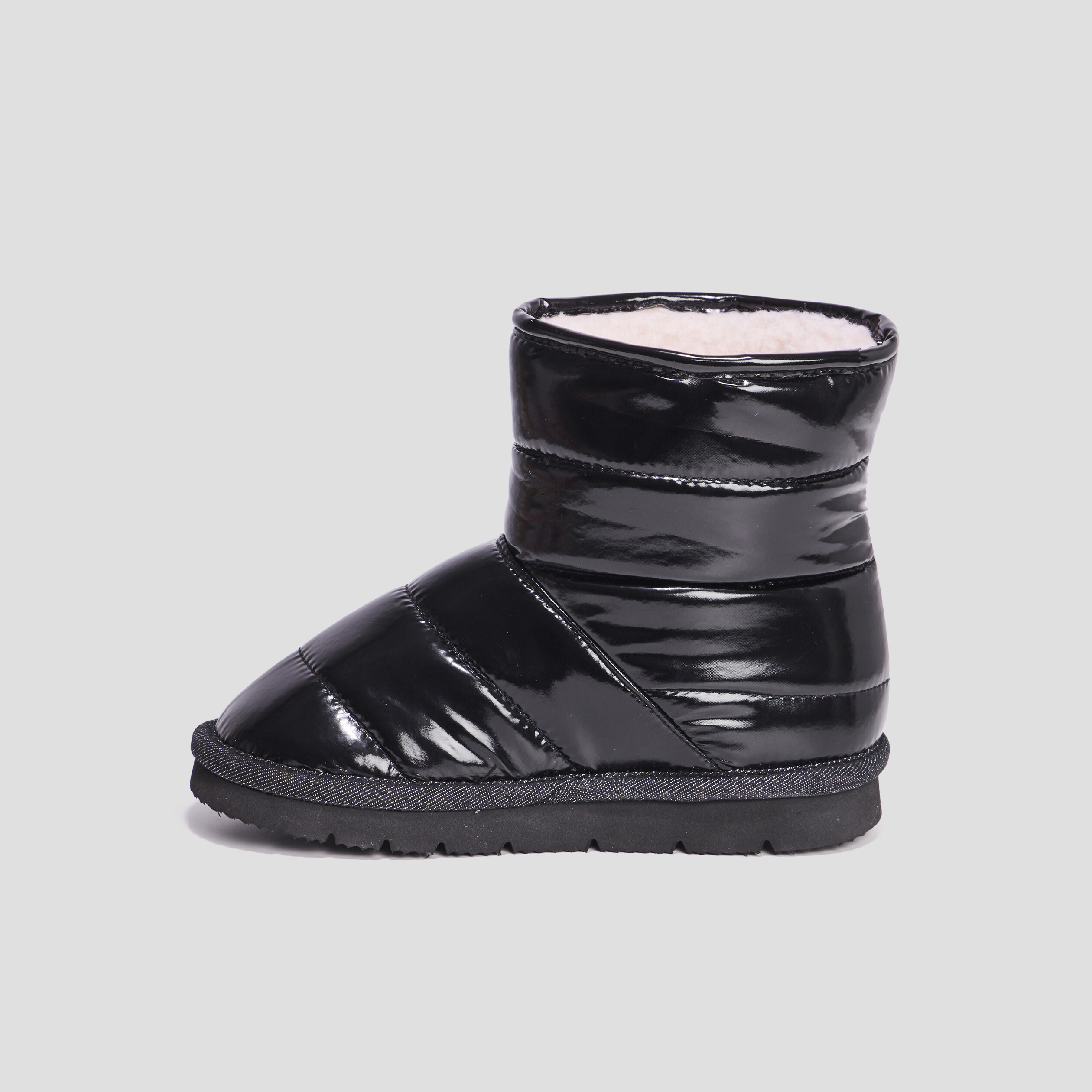 Bottines chaudes matelassées Minnie noir fille | La Halle