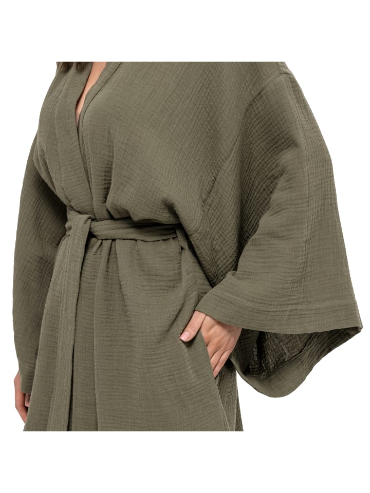 Möve Kimono Zen in olive günstig kaufen