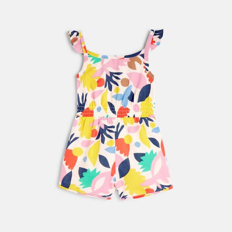 Combishort bébé fille à motifs abstraits blanc Catimini