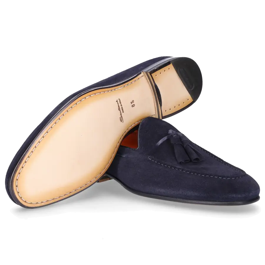 Santoni - Loafer 13904 Kalbsleder - blau