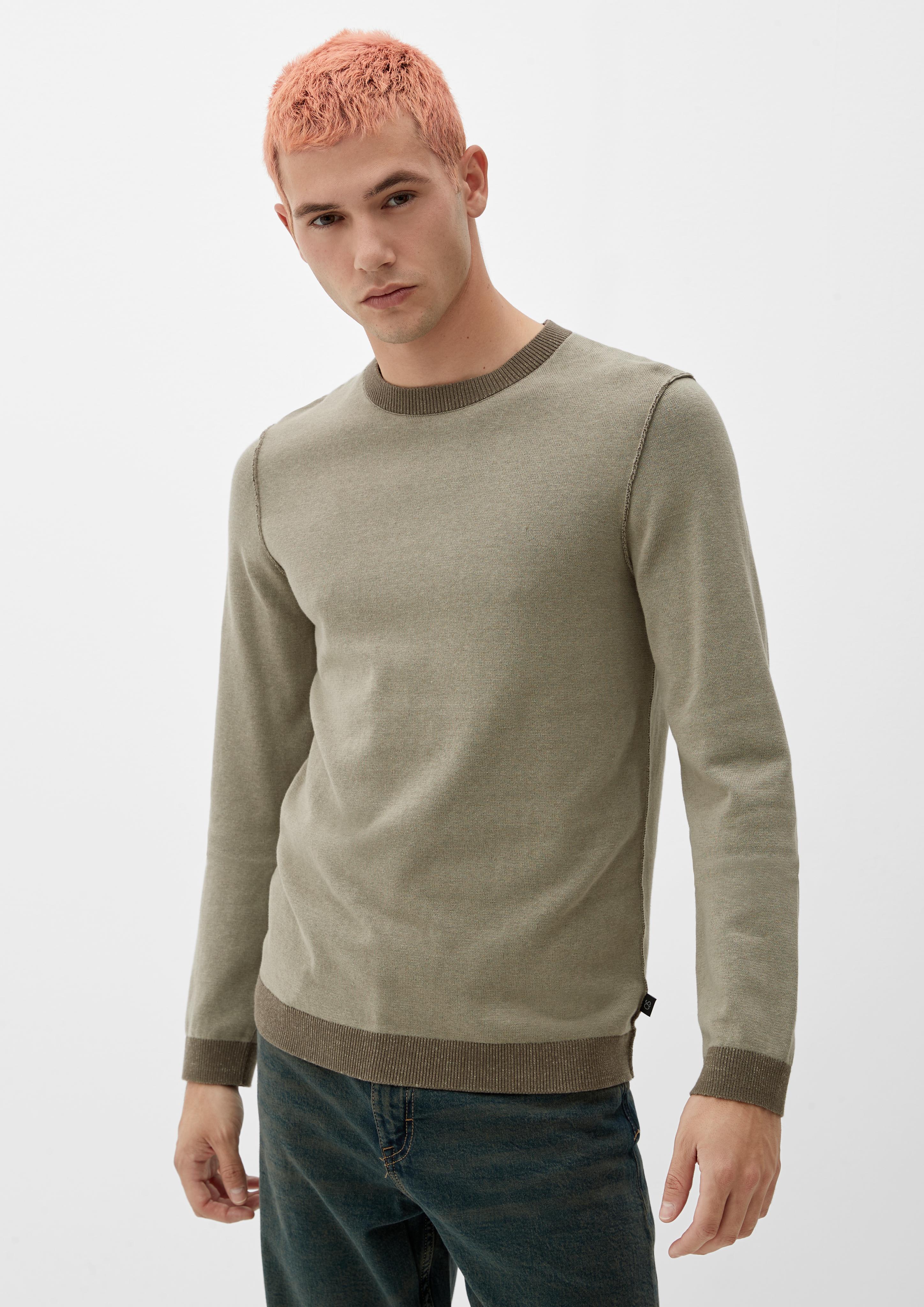 Feinstrickpullover mit auf Links-Optik  2118686-84W0