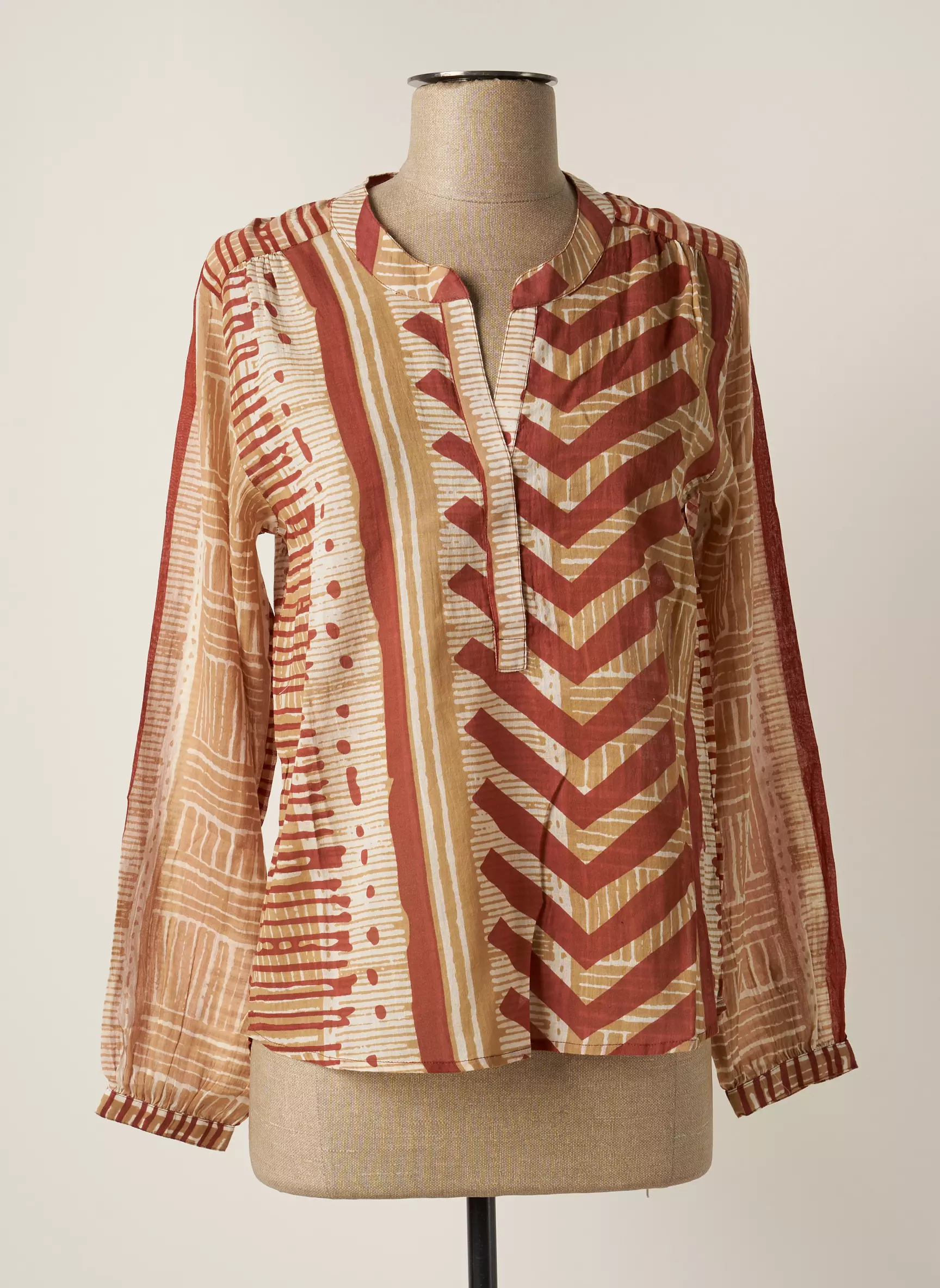 Mare Di Latte Blouses Femme couleur marron