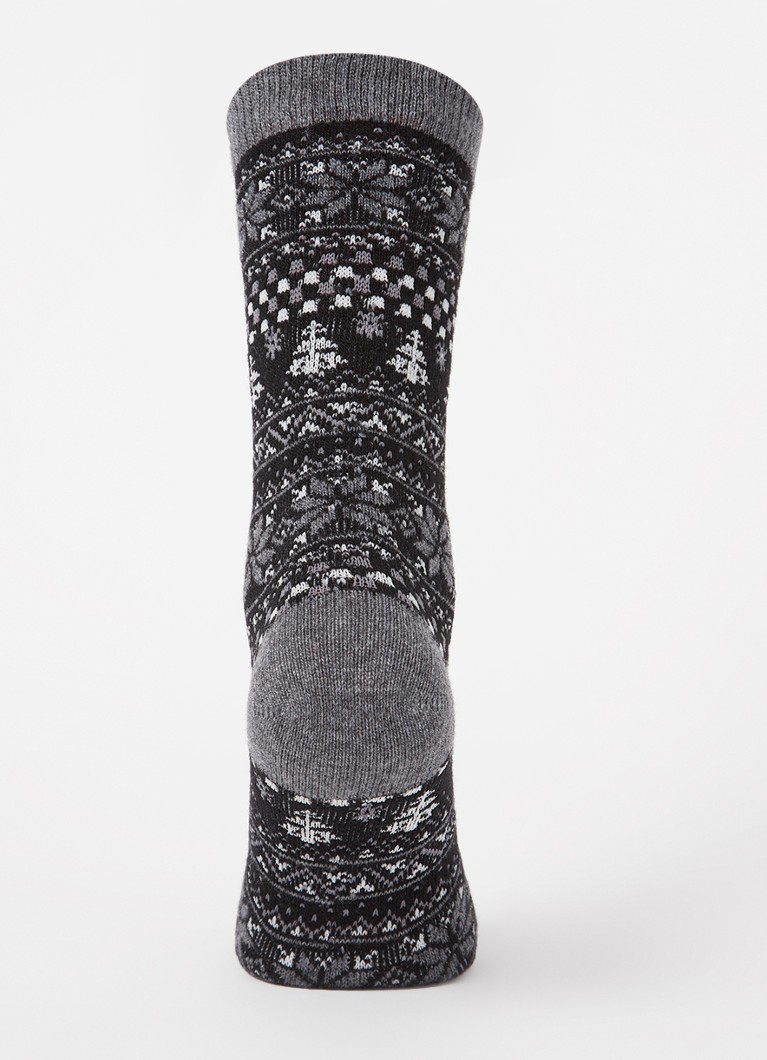 Falke  Country Calling sokken in kasjmierblend met print