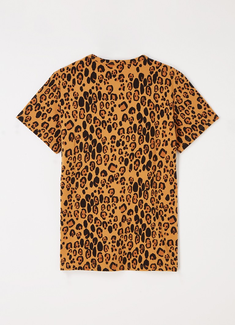 Tricou mini Rodini Leopard Lyocell cu imprimeu leopard