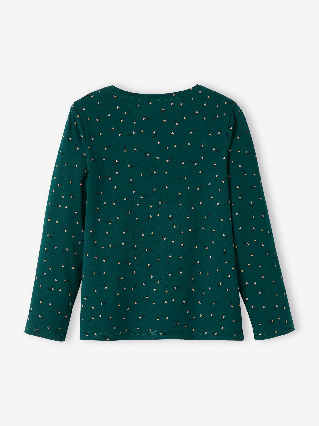 Vertbaudet Mädchen Shirt mit Reliefschrift - braun