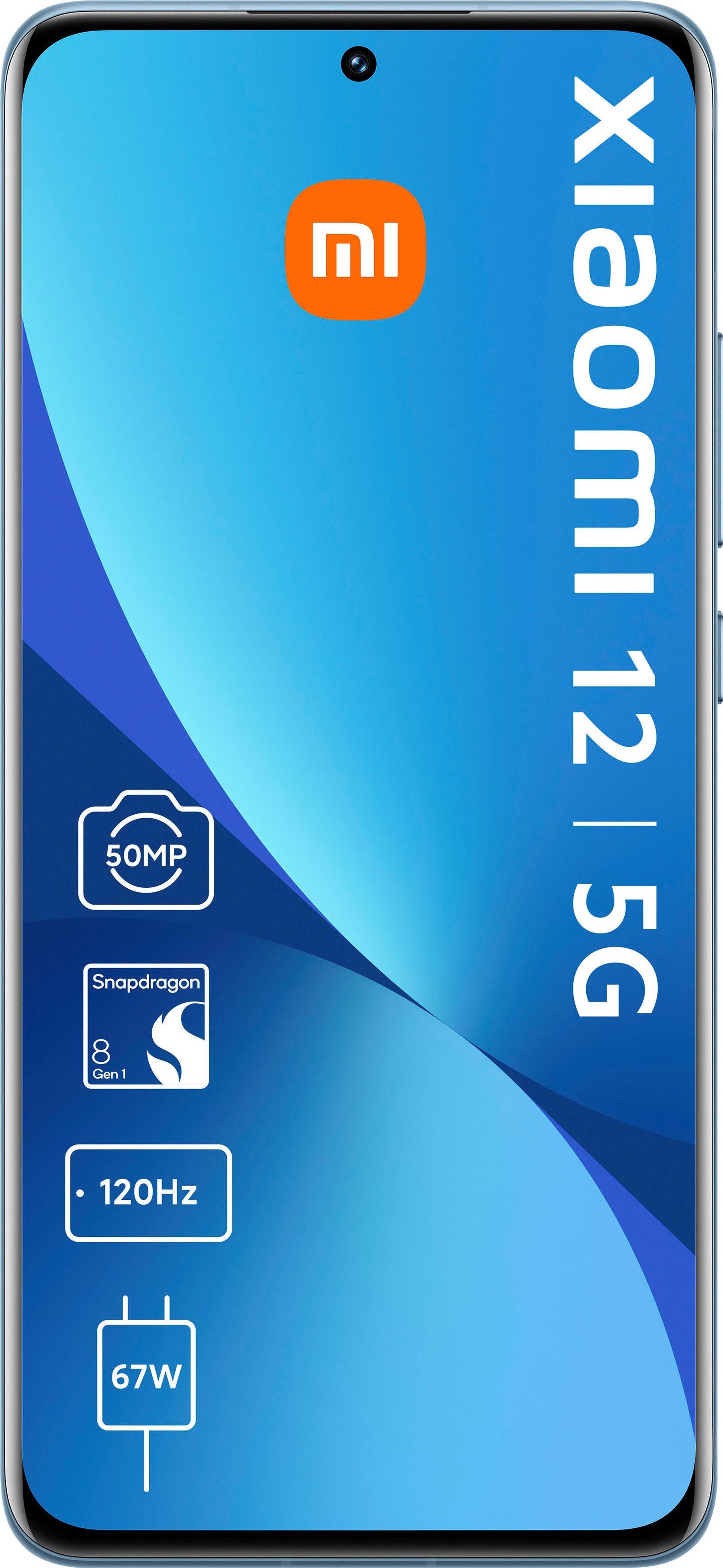 Xiaomi 12 5G Smartphone (15,95 cm/6,28 Zoll, 256 GB Speicherplatz, 50 MP Kamera)