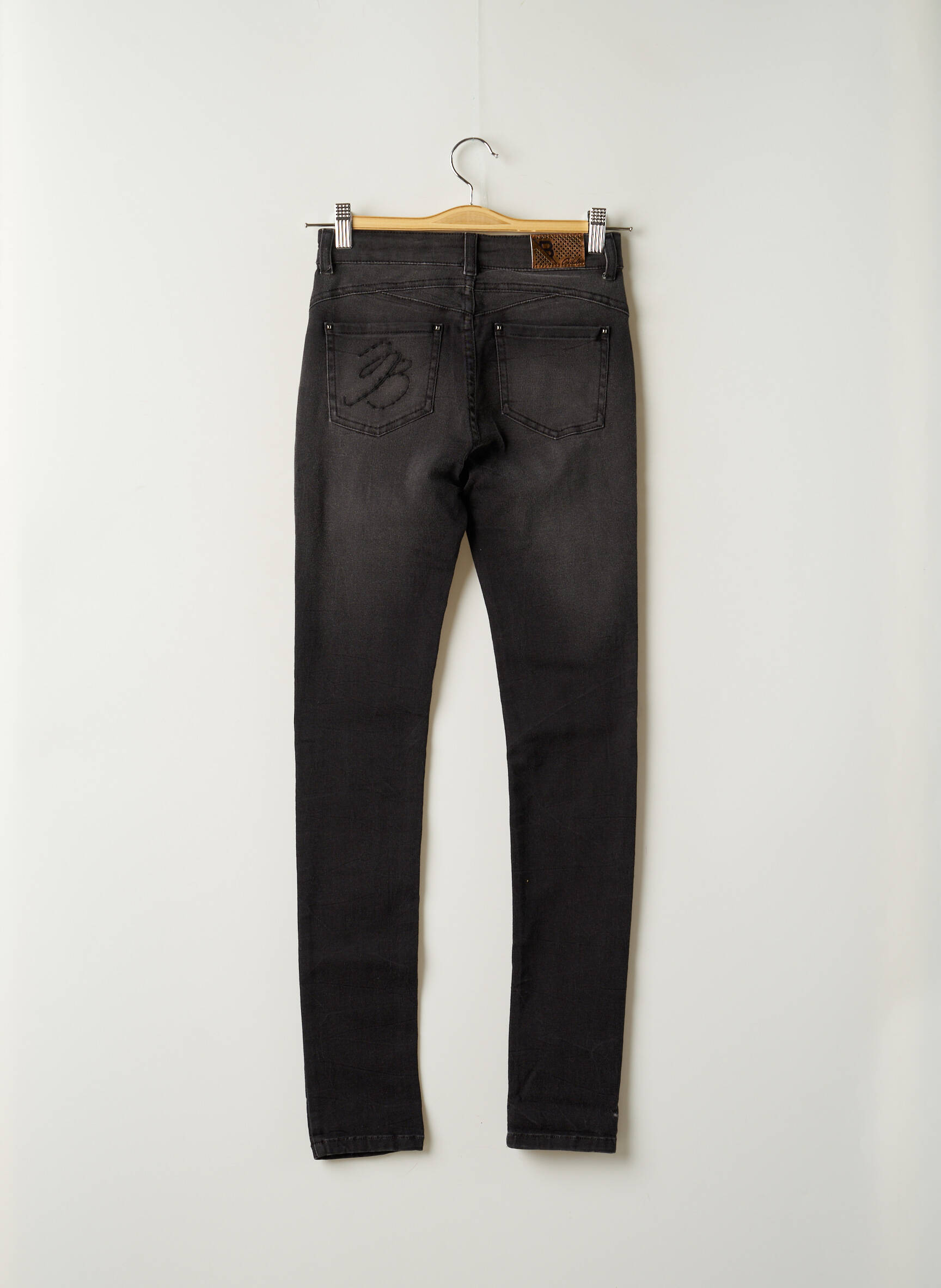 Beckaro Jeans Coupe Slim Fille couleur noir