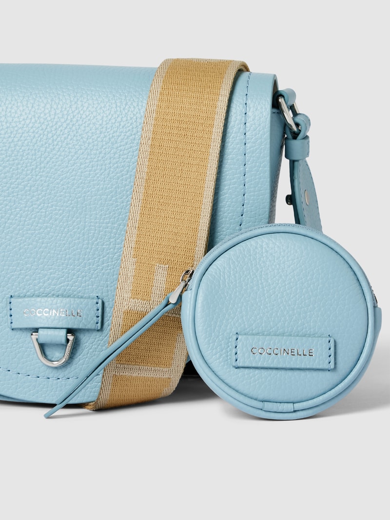 Saddle Bag mit Label-Detail Modell 'BLAIRE' in hellblau