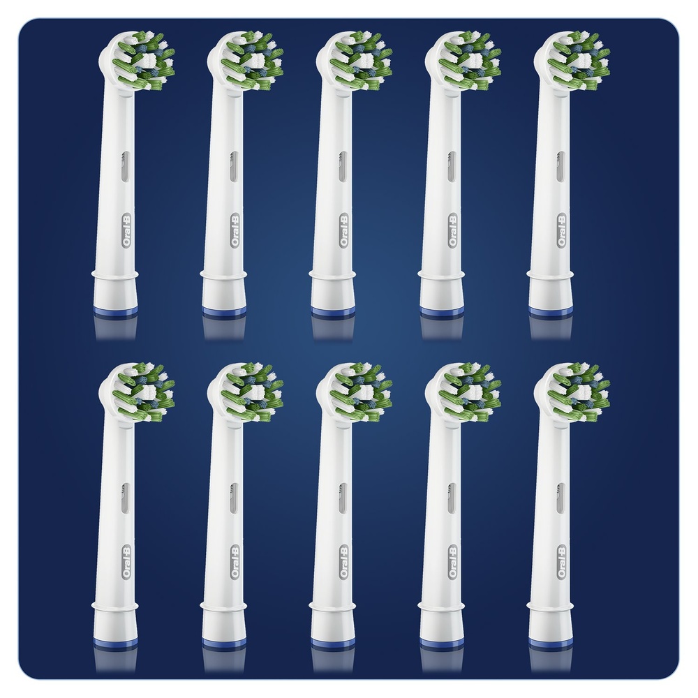 oral-b Oral-B CrossAction Brossette Avec CleanMaximiser, 10 Brossettes De Rechange