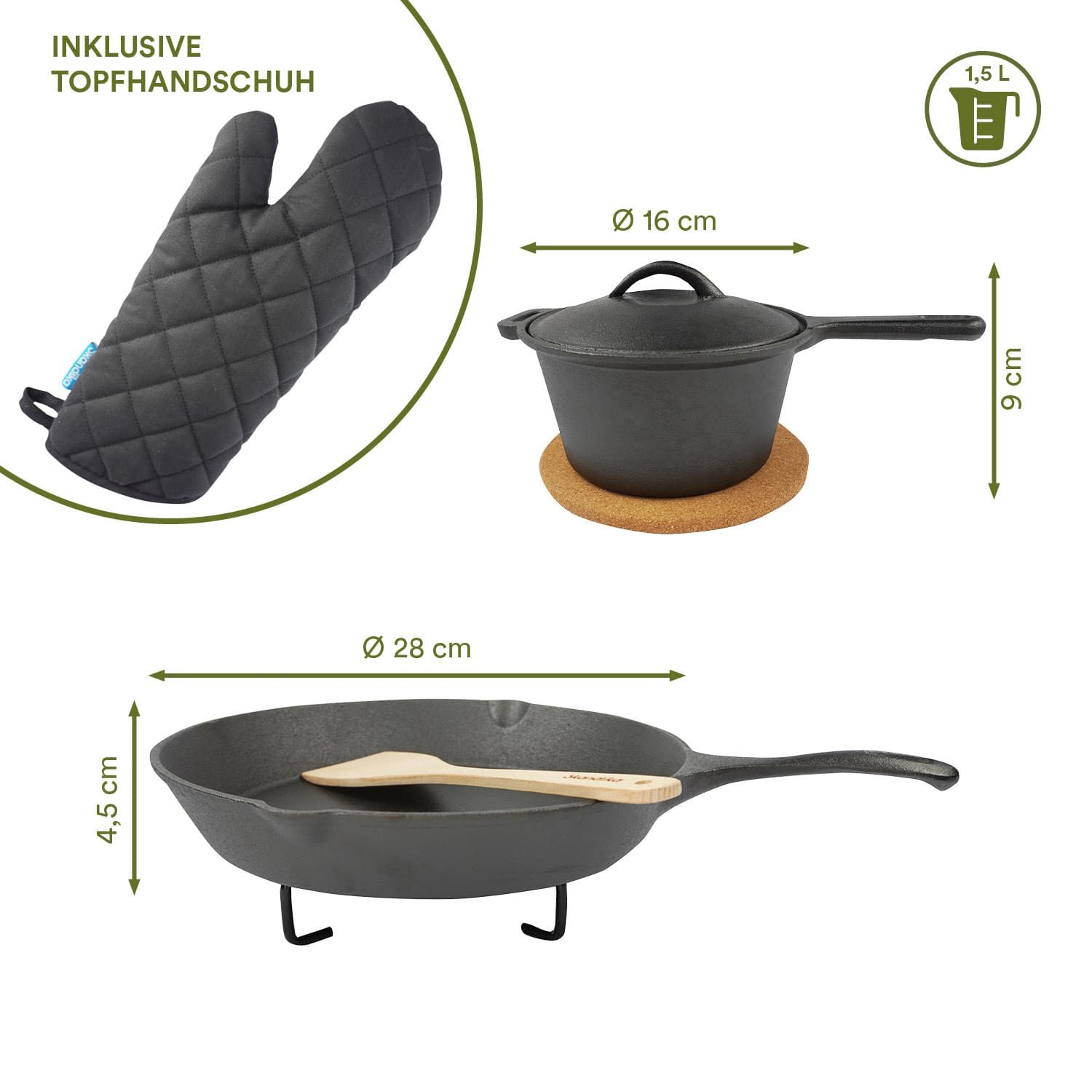 Skandika Dutch Oven Set Flame Master in Holzkiste