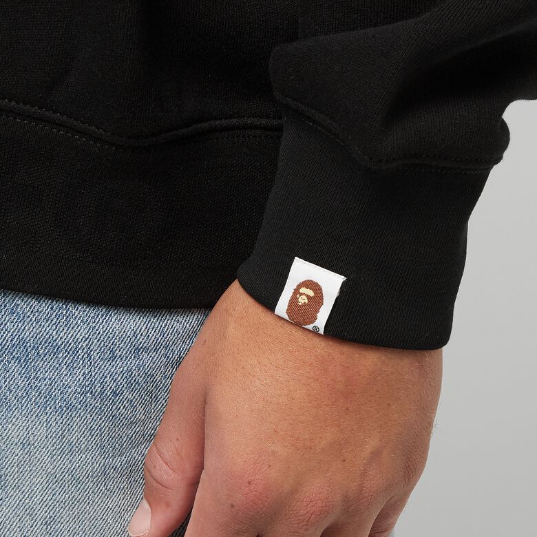 A Bathing Ape Head One Point Crewneck Black