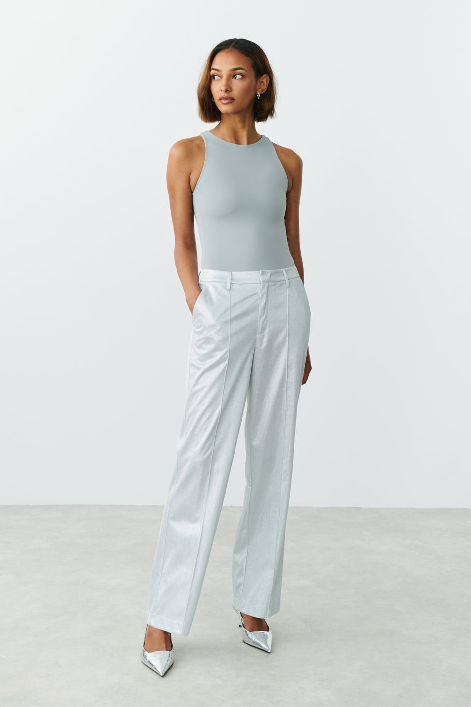 Stretchy sleeveless body