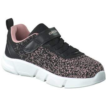 Geox J Aril Girl Sneaker in schwarz