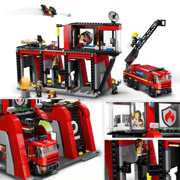 LEGO City 60414 Hasičská stanica a hasičské auto