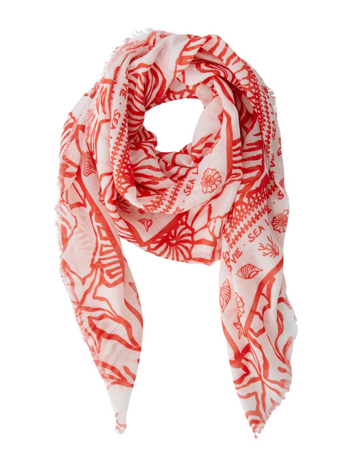 Oui Tuch in white red günstig kaufen onesize
