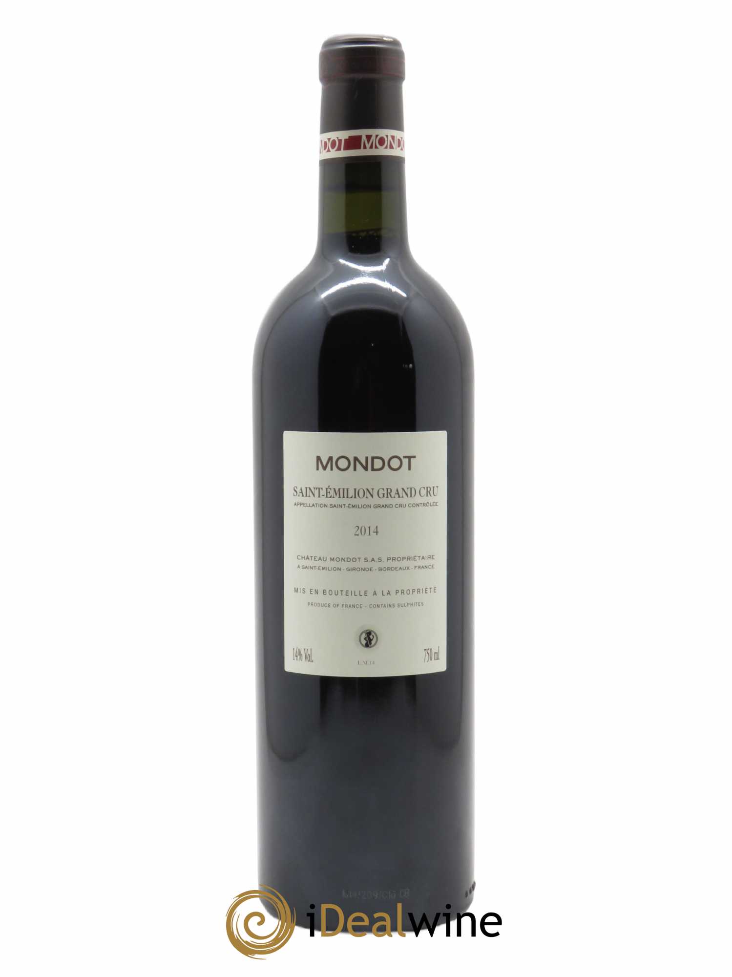 Mondot Second Vin  2014 - Lot de 1 Bouteille