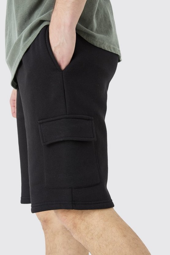 Tall lockere Cargo Jersey-Shorts