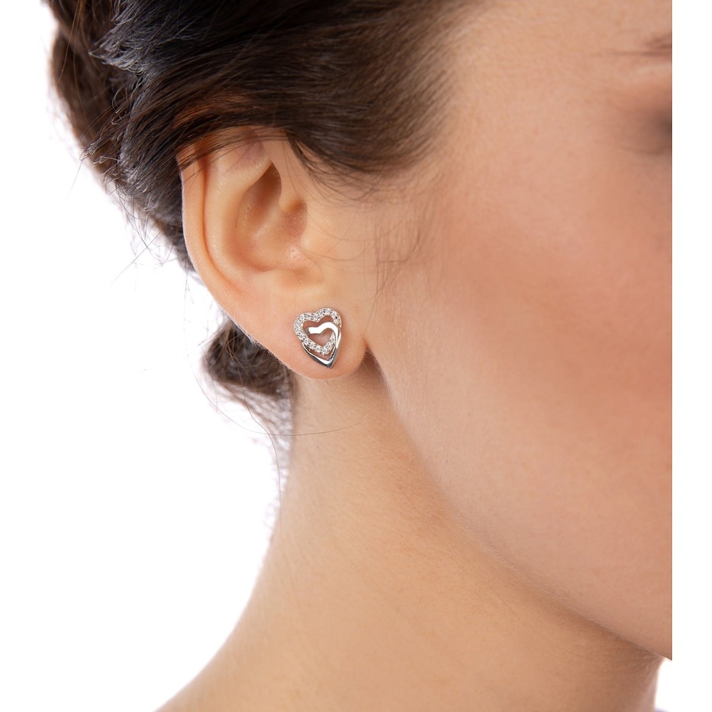 Jette Boucles d'oreilles à fermoir à poussette 925 Argent Boucles d'oreilles