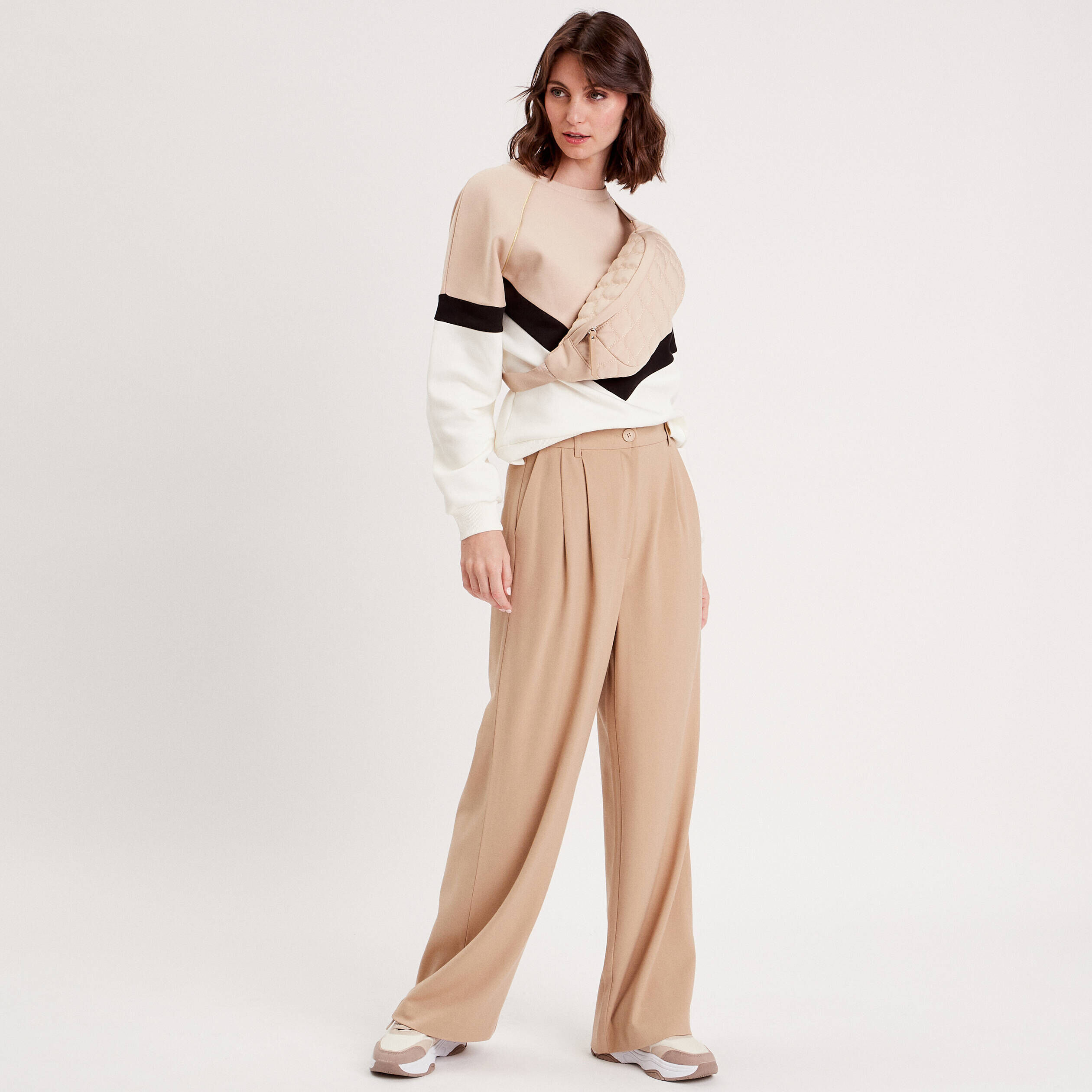 Sweat manches longues noir femme | Cache Cache