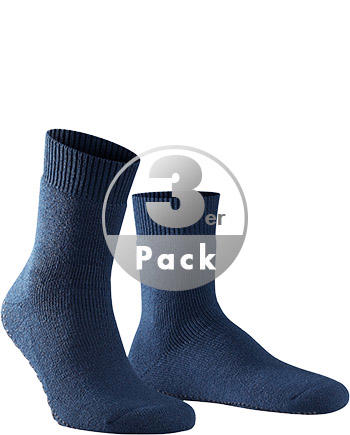 Falke, Serie Homepads, Wolle-Baumwolle rutschhemmend, dunkelblau