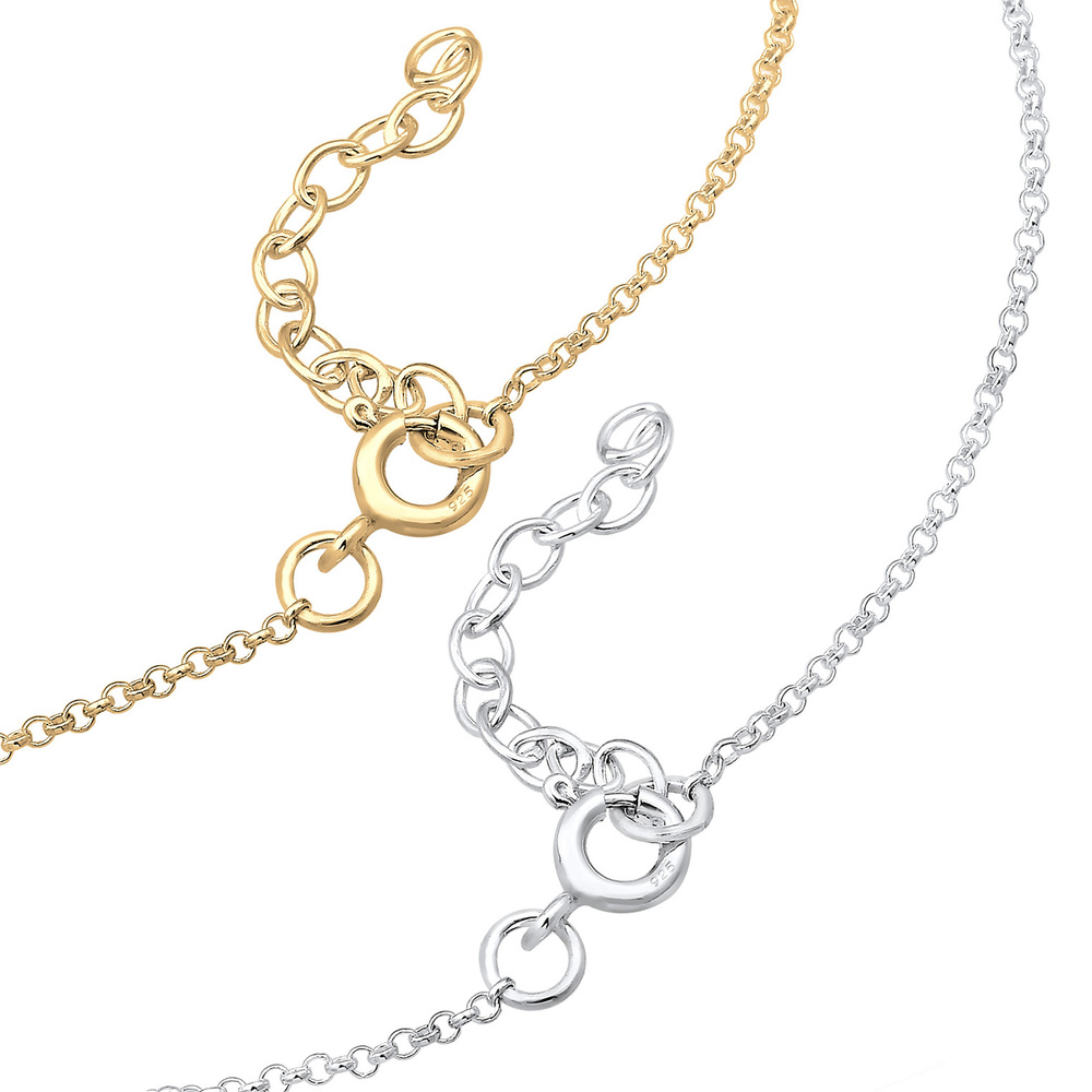 Elli Elli Bracelet Set Anker Paar Freundschaft Bi-Color 925er Silber Bracelet