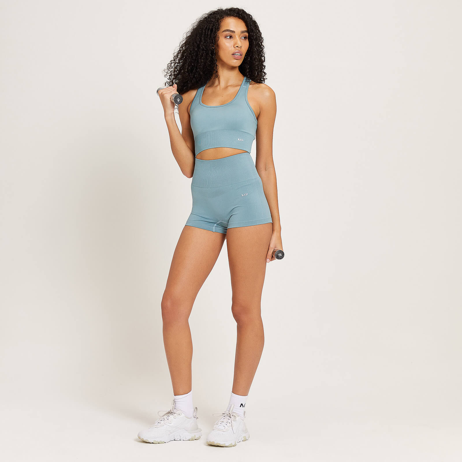 Short moulant sans coutures MP Shape pour femmes – Bleu gris