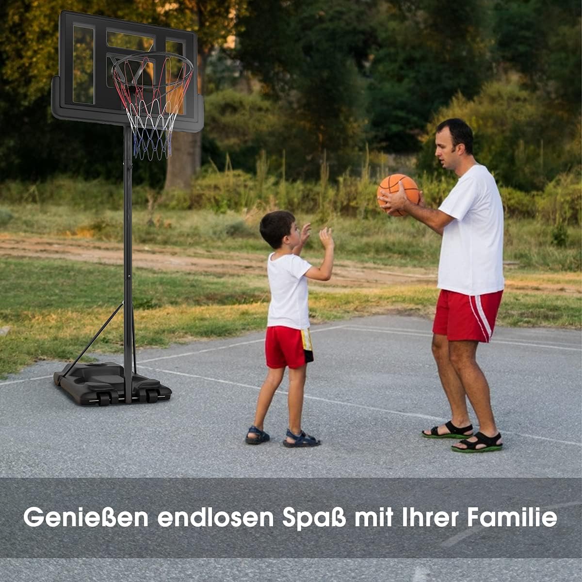 Costway Basketballständer 260-305 cm höhenverstellbar