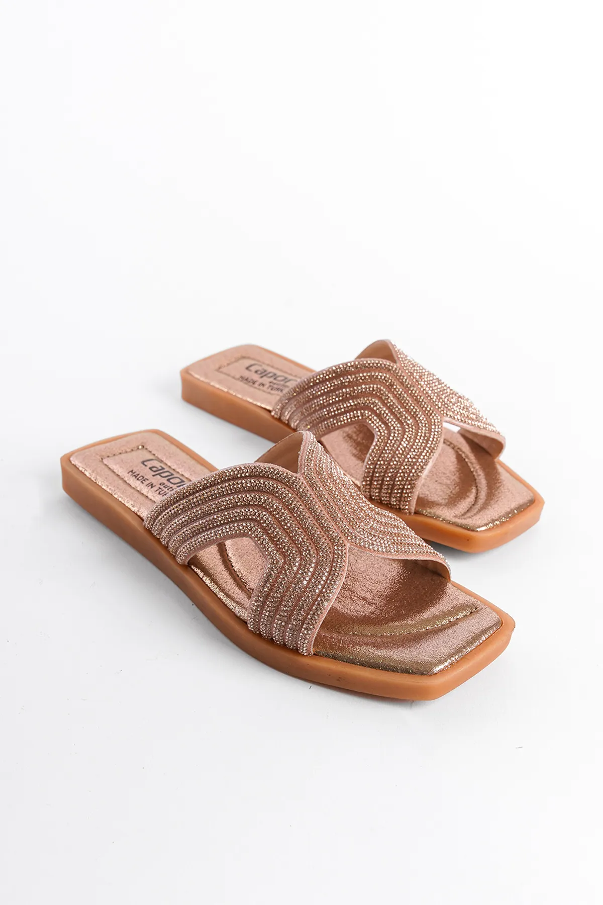 Capone Outfitters  Pantolette - Rosa - Flacher Absatz