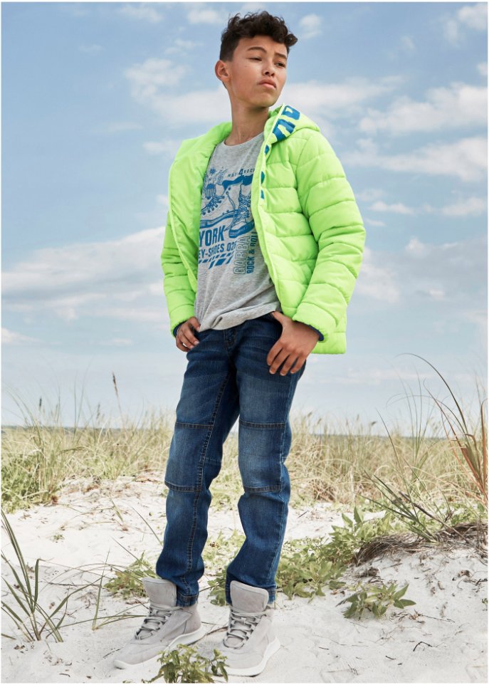 Jungen Jeans mit verstärkter Kniepartie, Regular Fit