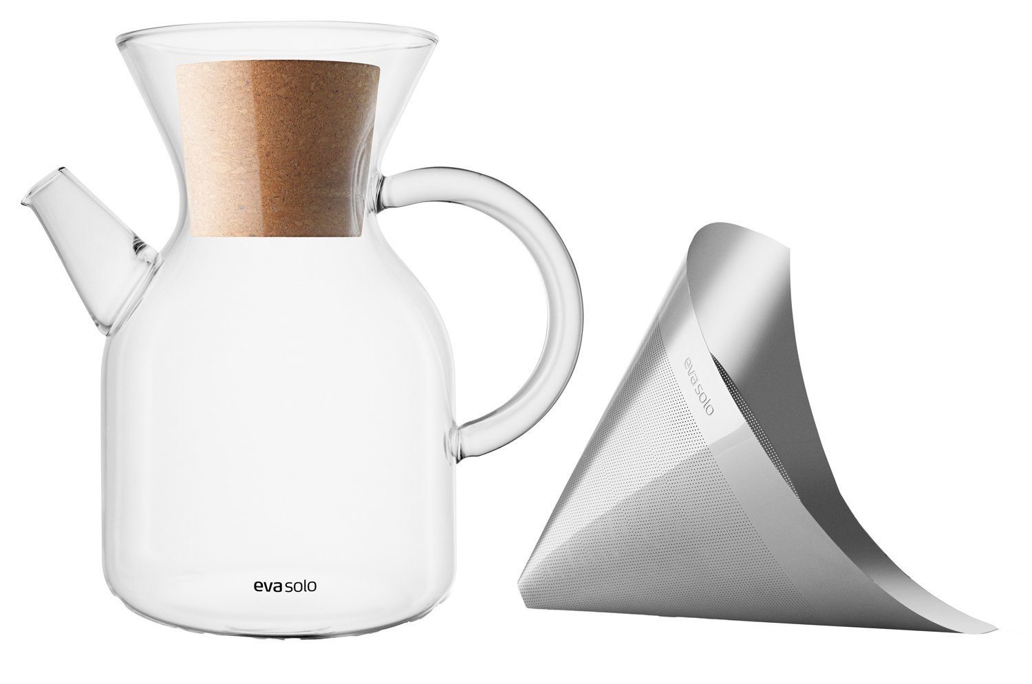Eva Solo Kaffeebereiter Pour Over, 1l Kaffeekanne, Edelstahlfilter