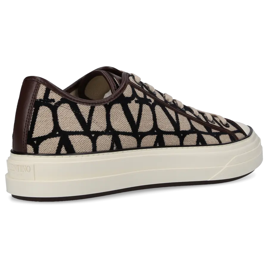 Valentino Garavani - Sneaker low TOTALLOOP Canvas - beige