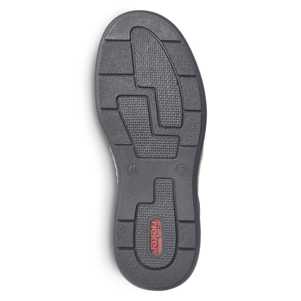 Rieker Herren Slipper graphitschwarz